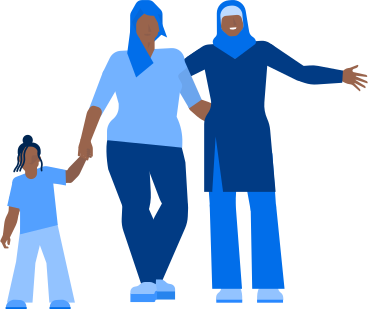two african women with child PNG, SVG