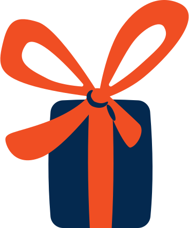 Weihnachtsgeschenkbox mit schleife PNG, SVG