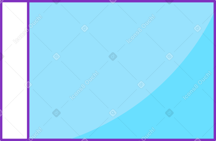 blue box without bow PNG, SVG