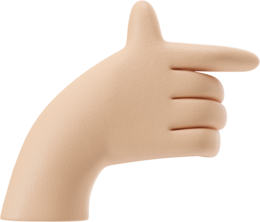 Right hand pointing right Illustration in PNG, SVG