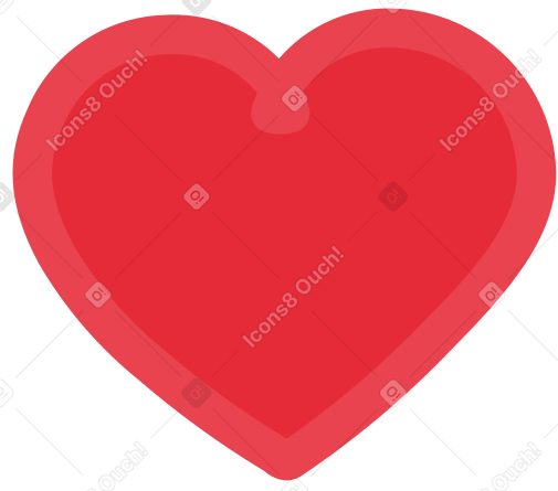 red and pink heart PNG、SVG