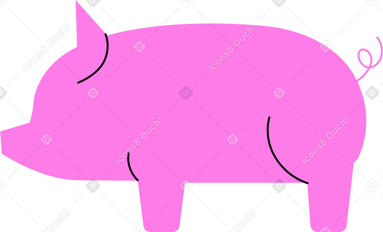свинья в PNG, SVG
