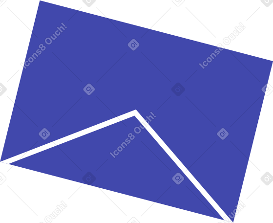 蓝色信封 PNG, SVG
