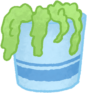 Houseplant in blue pot в PNG, SVG