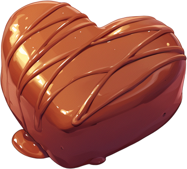 Heart shaped chocolate candy PNG, SVG