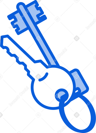 связка ключей в PNG, SVG