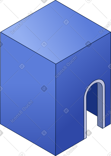 Block with entrance PNG, SVG