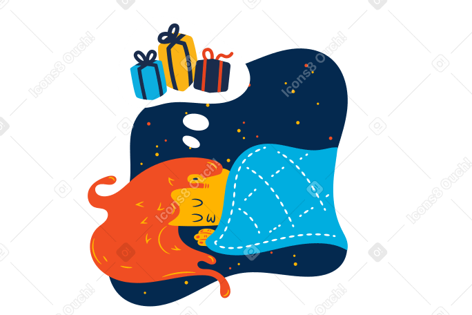 Christmas eve night Illustration in PNG, SVG