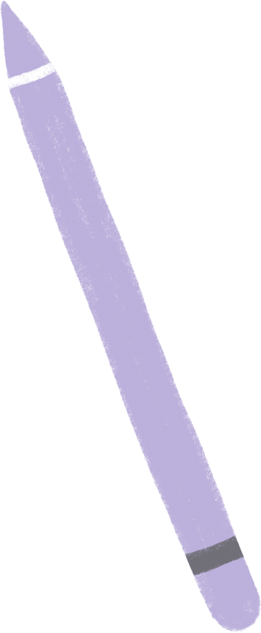 purple pencil PNG, SVG
