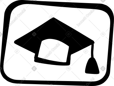 学生帽标志 PNG, SVG