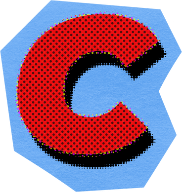 Collage capital letter c PNG, SVG