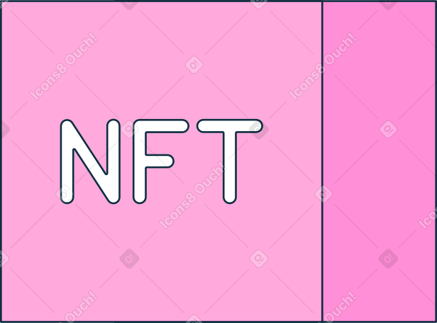 box with nft sign PNG, SVG