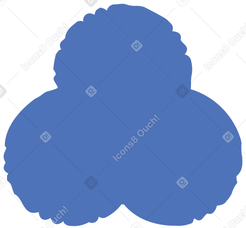blue trefoil Illustration in PNG, SVG