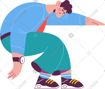 男人商人坐着睡觉 PNG, SVG