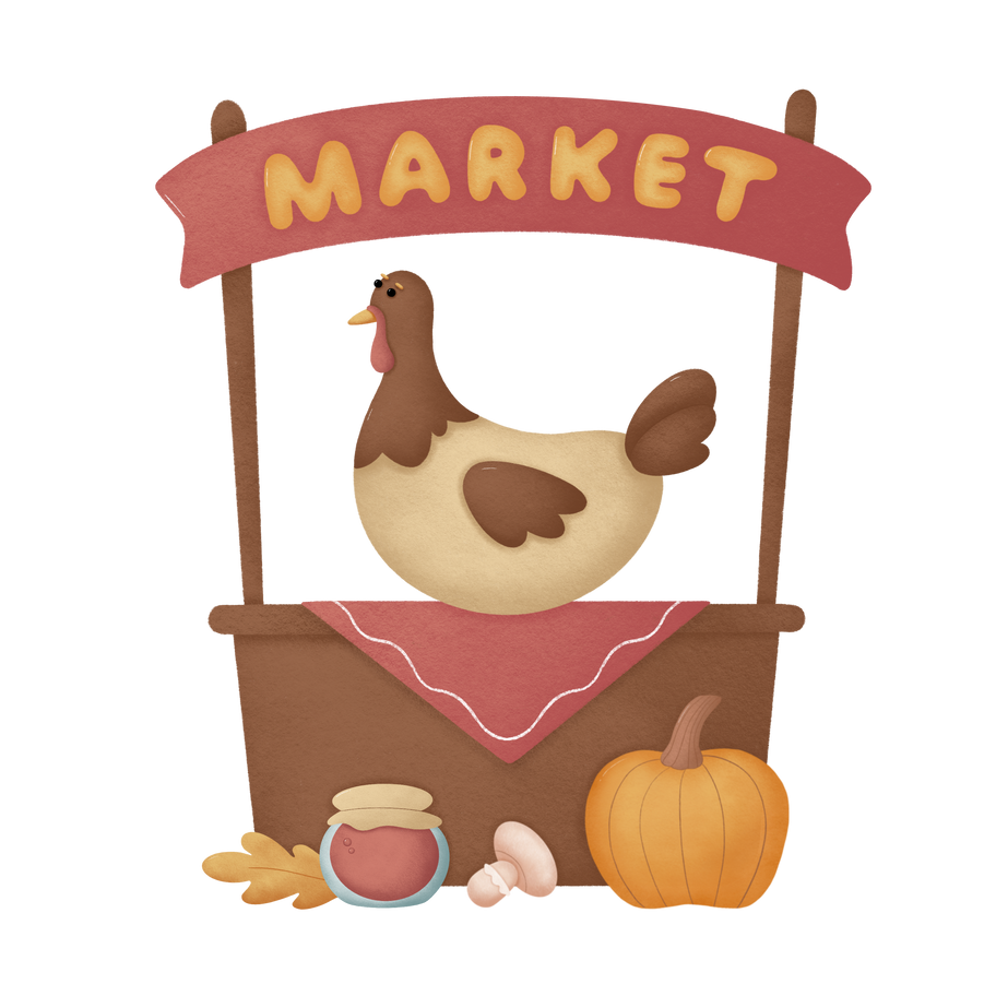 Thanksgiving market Illustration in PNG, SVG
