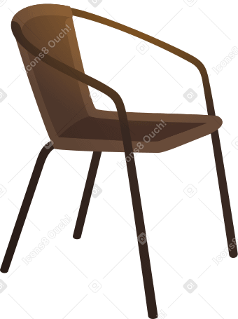 cafe chair Illustration in PNG, SVG