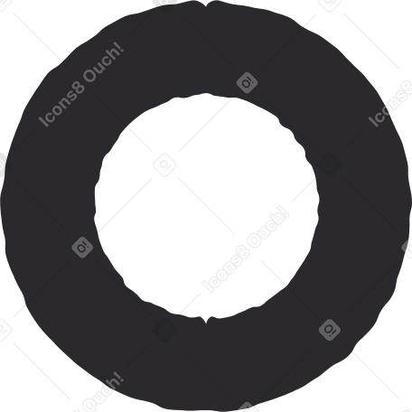 кольцо черное в PNG, SVG