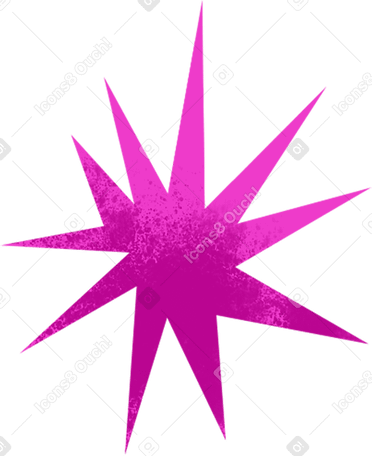 pink textured star PNG, SVG