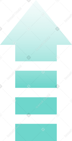 flecha de gradiente hacia arriba PNG, SVG