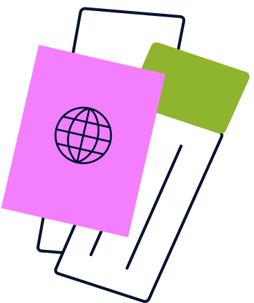 passport and tickets PNG, SVG