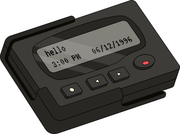 Retro pager 90s PNG, SVG