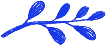 little blue twig with leaves PNG, SVG