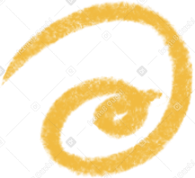 yellow curl Illustration in PNG, SVG