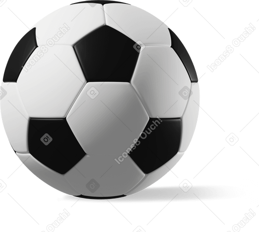 3D Футбольный мяч в PNG, SVG