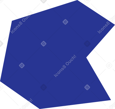 polygon dark blue Illustration in PNG, SVG