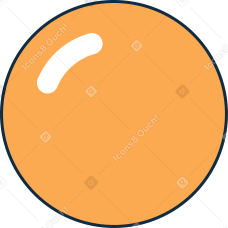 orange without a leaf Illustration in PNG, SVG