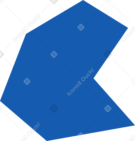 blue polygon в PNG, SVG