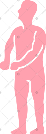 pink man silhouette PNG, SVG