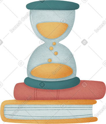 Hourglass books PNG, SVG