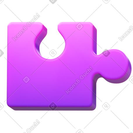 3D puzzle PNG, SVG