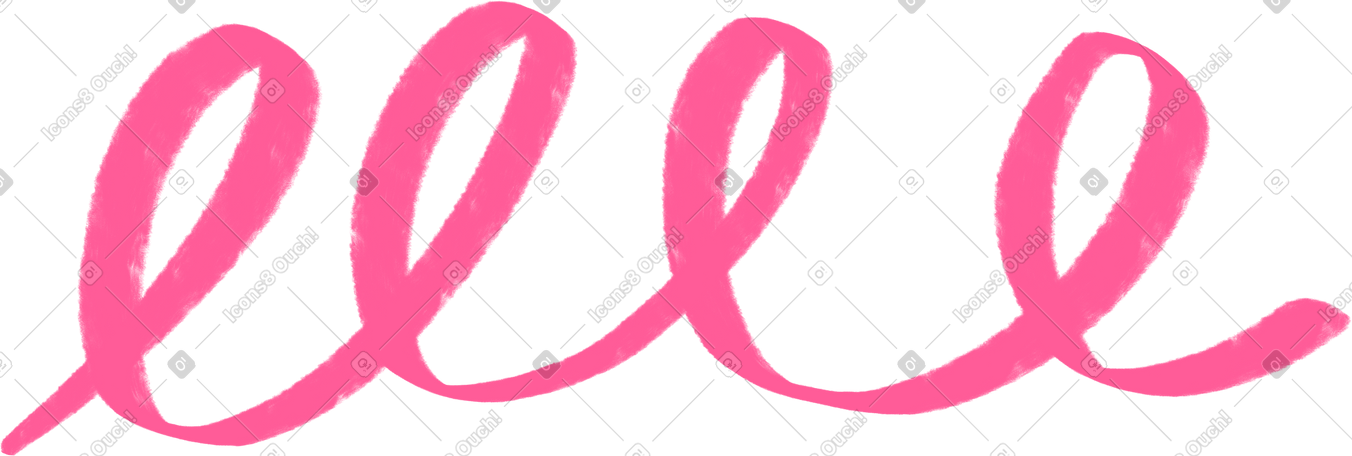 pink squiggle PNG, SVG