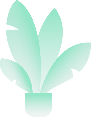 transparent gradient green plant PNG, SVG