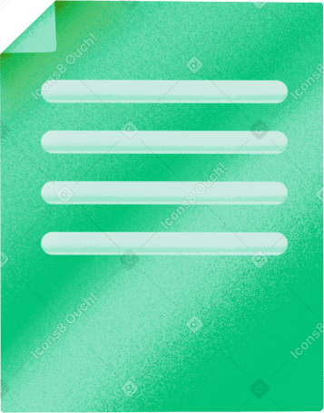 green sheet with text PNG, SVG