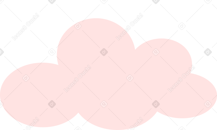 light pink cloud Illustration in PNG, SVG