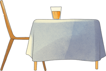 table with chair PNG, SVG