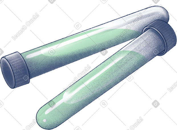 two test tubes PNG, SVG