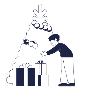 Receives a gift PNG, SVG