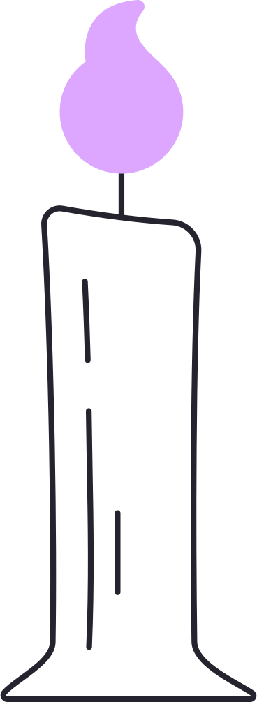 big white candle PNG, SVG