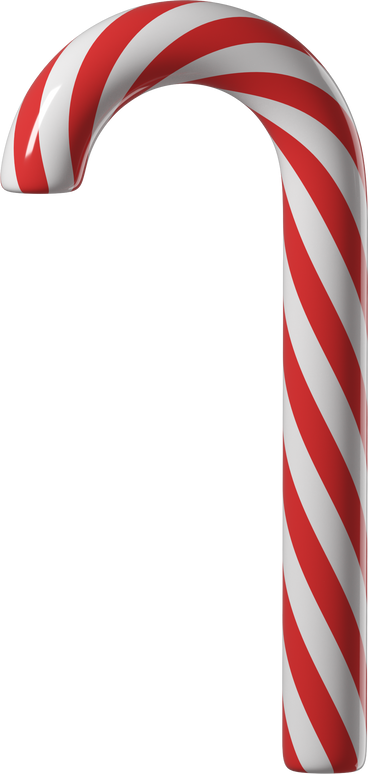 Bastón de caramelo de navidad PNG, SVG