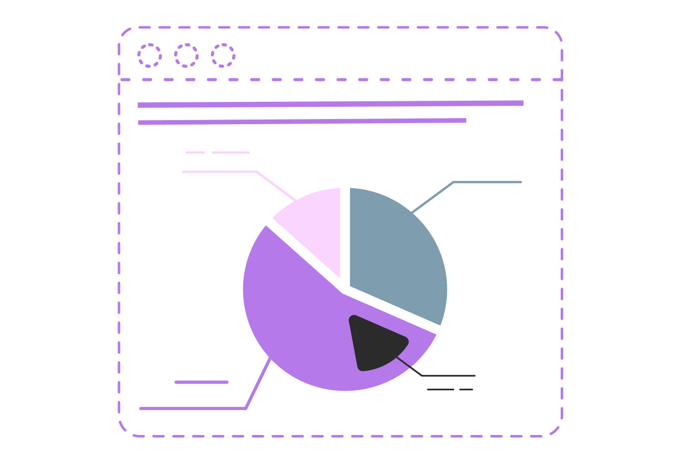 Pie chart Illustration in PNG, SVG