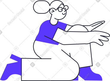 伸手的女人 PNG, SVG