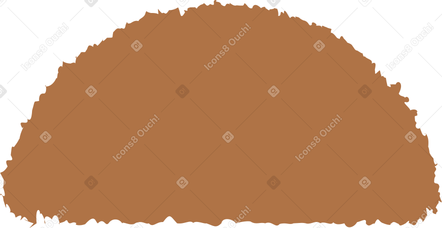 semicircle brown Illustration in PNG, SVG