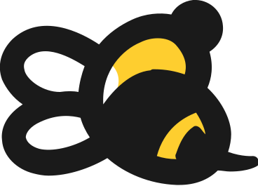 small bee PNG, SVG