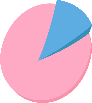 circular pink diagram with a blue element PNG, SVG