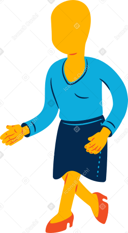 woman walking Illustration in PNG, SVG