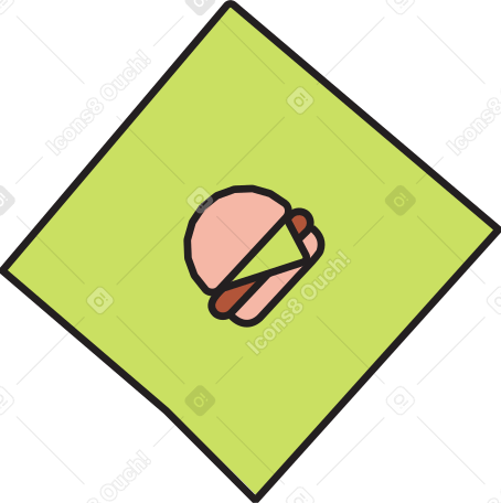 Caja de hamburguesa verde PNG, SVG